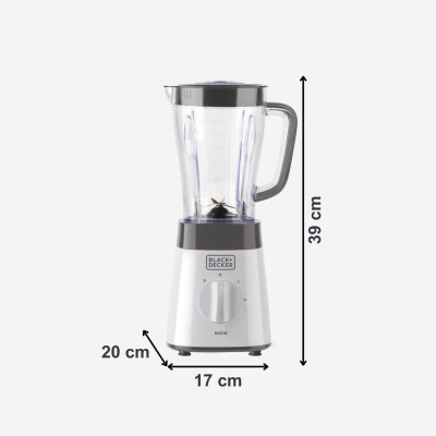 BLENDER 1.5L 500 CLEAR BLACK & DECKER