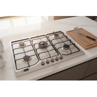 JY-S5085 - PLAQUE ENCASTRABLE NEOLUX 5 FEUX GAZ GRILLE EN AL | Electro Meuble