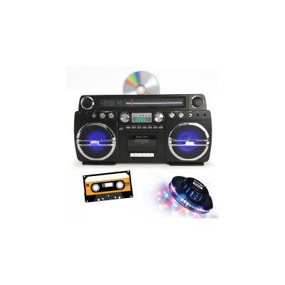 Ghetto Blaster Bluetooth CD Cassette 60W USB