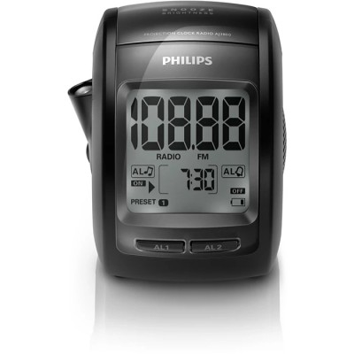 Philips Radio Réveil FM Noir