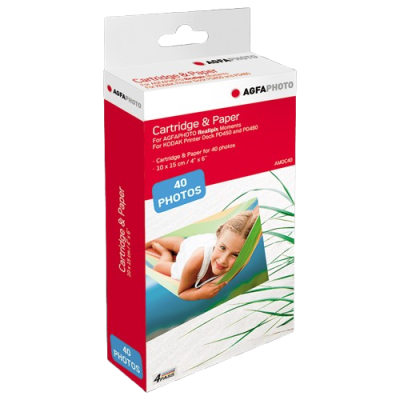AGFA Papier Photo - 10x15 cm - 40 Feuilles