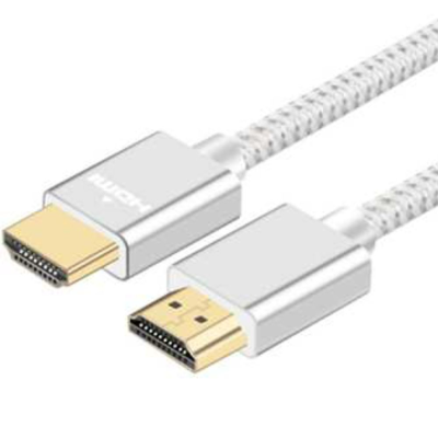 Câble HDMI 2.0 4K 2m Argent - Merlin