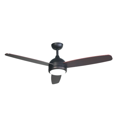 Ventilateur de plafond 59cm Bois | 49dB - 37W + LED18W