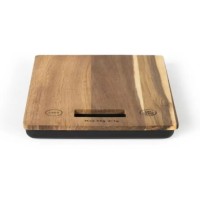 BALANCE DE CUISINE EN BOIS D'ACACIAS CAPACITE 5KG LIVOO PILE INCLUSE