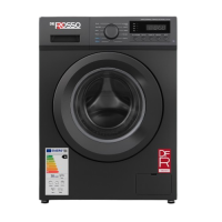 Machine à laver DEROSSO 8KG 1200T INVERTER A NOIR DRS-WM081200-B