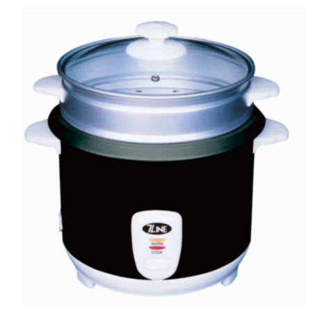 7LINE - CUISEUR A RIZ (NOIR) 0.6L 300W - POT TEFLON