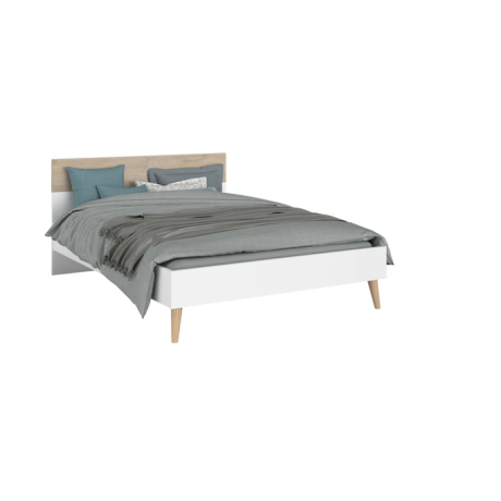 AALBORG Sommier Blancoak Bois 140x200 - Lit