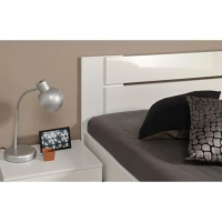 Lit Blanc 140x190cm - Finition Brillante