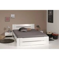 Lit Blanc 140x190cm - Finition Brillante