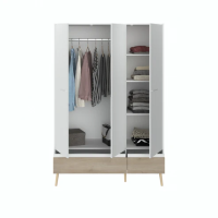 Armoire 3 Portes Blancoak - AALBORG
