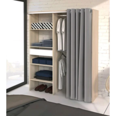 Dressing Bali Acaciwhite 210cm - Chêne Blanc Rideau