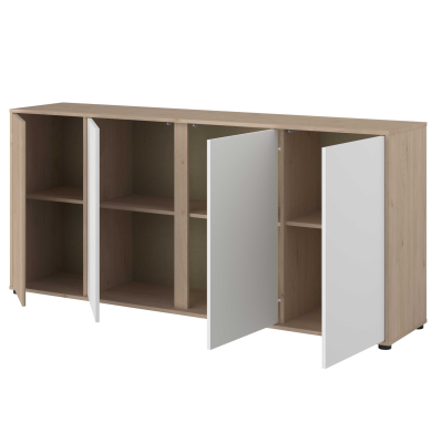 Buffet Ewen 4 Portes Jackson Chêne Blanc