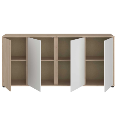 Buffet Ewen 4 Portes Jackson Chêne Blanc