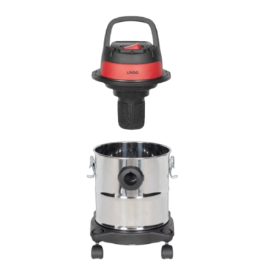 LIVOO Aspirateur 3 en 1 1000W - Acier Inox 12L