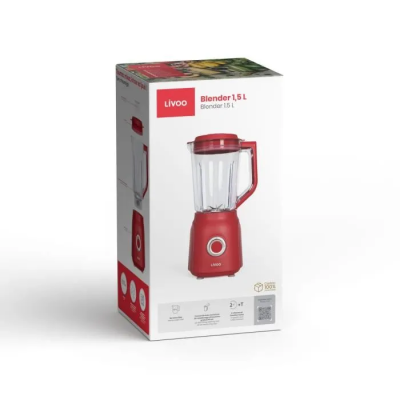 Livoo Blender 1,5L 600W - Rouge