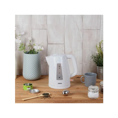 Bouilloire Électrique 1,7L Blanc - LIVOO 2200W