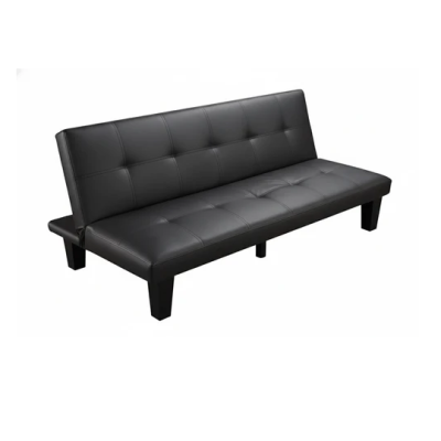 Canapé Clic Clac Noir 165x71 - Lit 5 Pieds