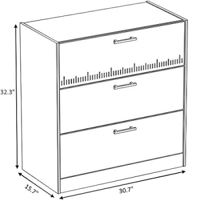 Charly Commode 3 Tiroirs Acacia Blanc