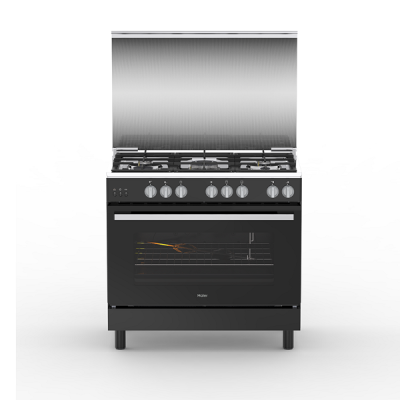 HRG9502EGKMB - GAZINIERE HAIER 5FEUX GAZ + FOUR A GAZ AVEC T | Electro Meuble