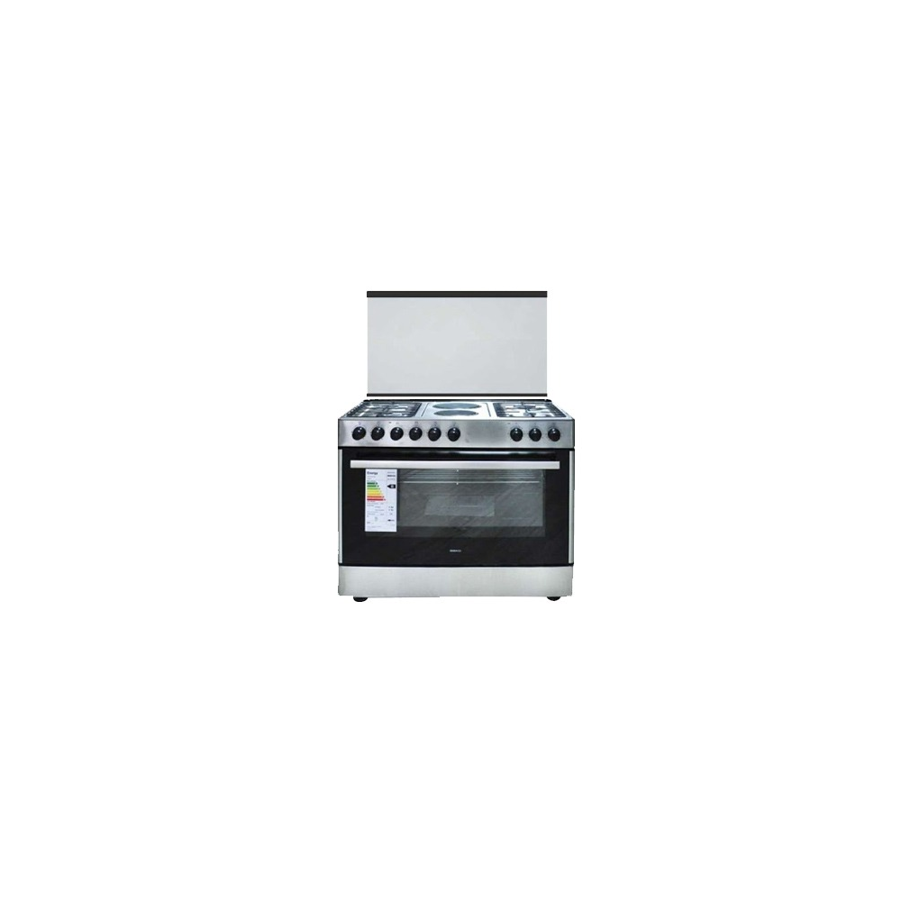 HCR6042DES - GAZINIERE HAIER 6FEUX 4FG +2FE FOUR ELECTRIQUE  | Electro Meuble