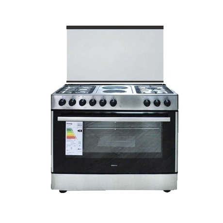 HCR6042DES - GAZINIERE HAIER 6FEUX 4FG +2FE FOUR ELECTRIQUE  | Electro Meuble