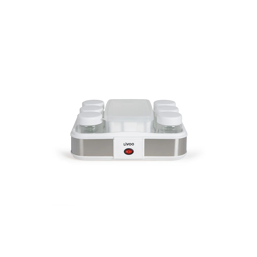 DOP156 - YAOURTIERE LIVOO AVEC 12 BOCAUX EN VERRE DE 210ML | Electro Meuble