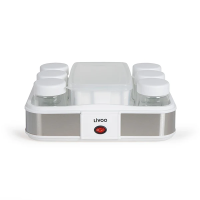 DOP156 - YAOURTIERE LIVOO AVEC 12 BOCAUX EN VERRE DE 210ML | Electro Meuble