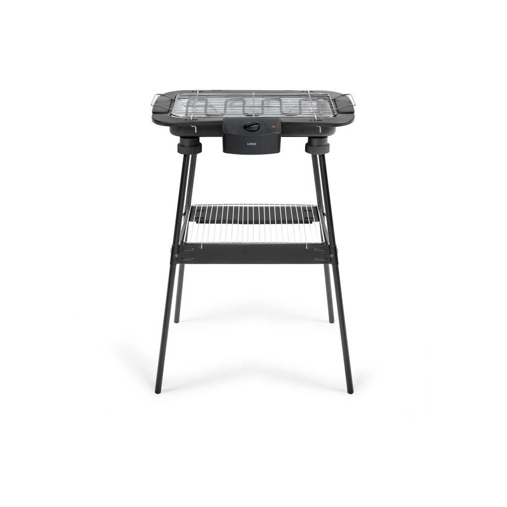 DOM506 - BARBECUE ELECTRIQUE LIVOO 2 EN 1 2200W NOIR | Electro Meuble