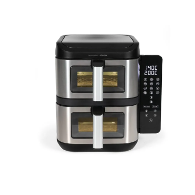 DOC344CO - FRITEUSE SS HUILE DOUBLE BAC AIRFRYER 12 PROGRAMM | Electro Meuble