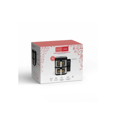 DOC344CO - FRITEUSE SS HUILE DOUBLE BAC AIRFRYER 12 PROGRAMM | Electro Meuble