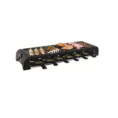 DOC185 - APPAREIL A RACLETTE 12 PERSONNES 1800W AVEC SPATULE | Electro Meuble