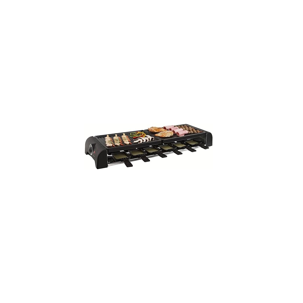 DOC185 - APPAREIL A RACLETTE 12 PERSONNES 1800W AVEC SPATULE | Electro Meuble
