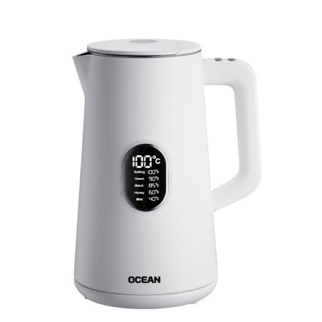 BOUILLOIRE 1,5L OCEAN OCKT1815DW BLANC 1800 W