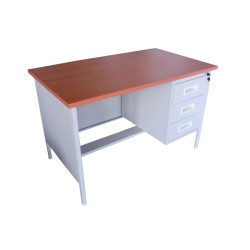 BUREAU METAL 3 TIROIR + CLES RGD51