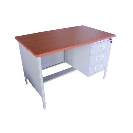 BUREAU METAL 3 TIROIR + CLES RGD51