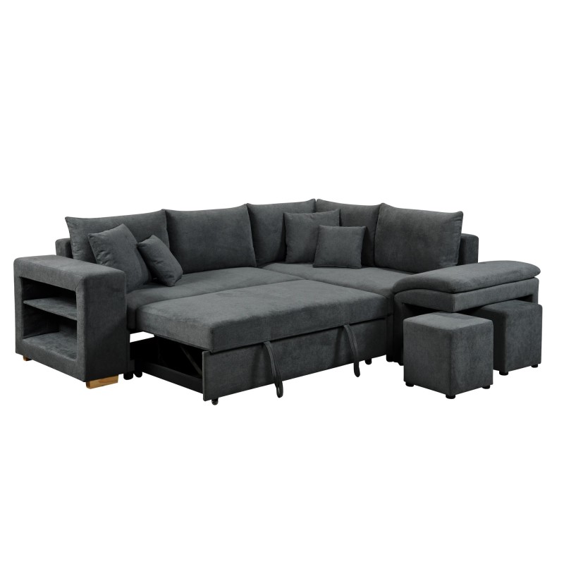 CANAPE D'ANGLE CONVERTIBLE 250 × 208 × 88 ANGLE DROIT H8827RHF