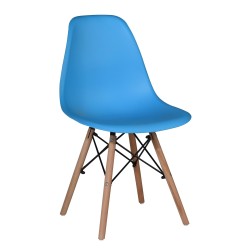 CHAISE BOIS BLEUE C01-1BLUE