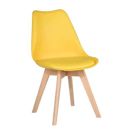 CHAISE BOIS JAUNE C02-1YELLOW
