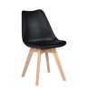 CHAISE BOIS NOIR C02-1BLACK