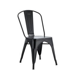 CHAISE METAL NOIRE MC-01BLACK