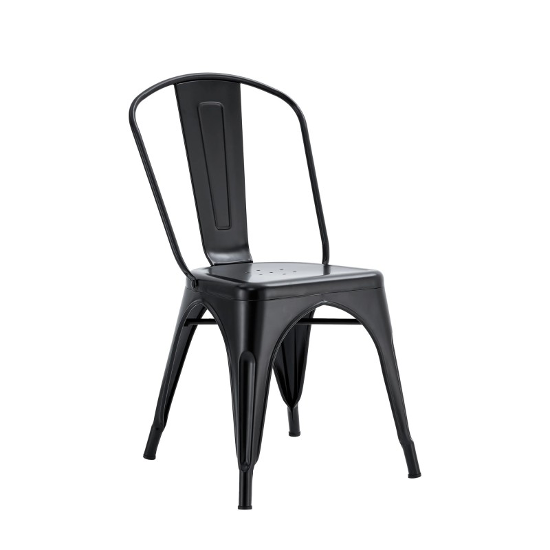 CHAISE METAL NOIRE MC-01BLACK