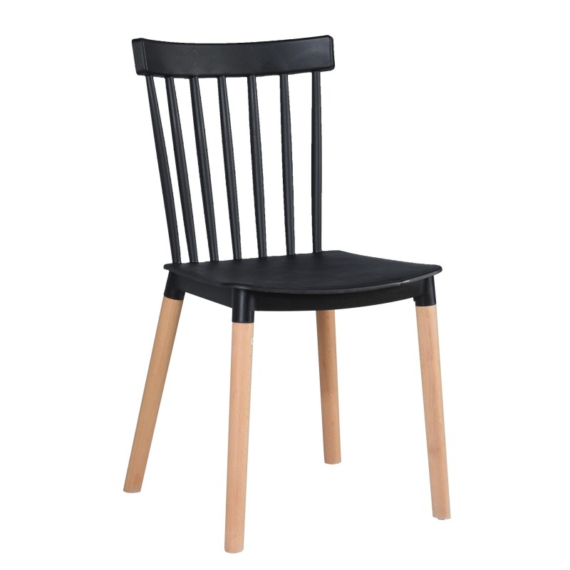 CHAISE BOIS NOIRE C08BLACK