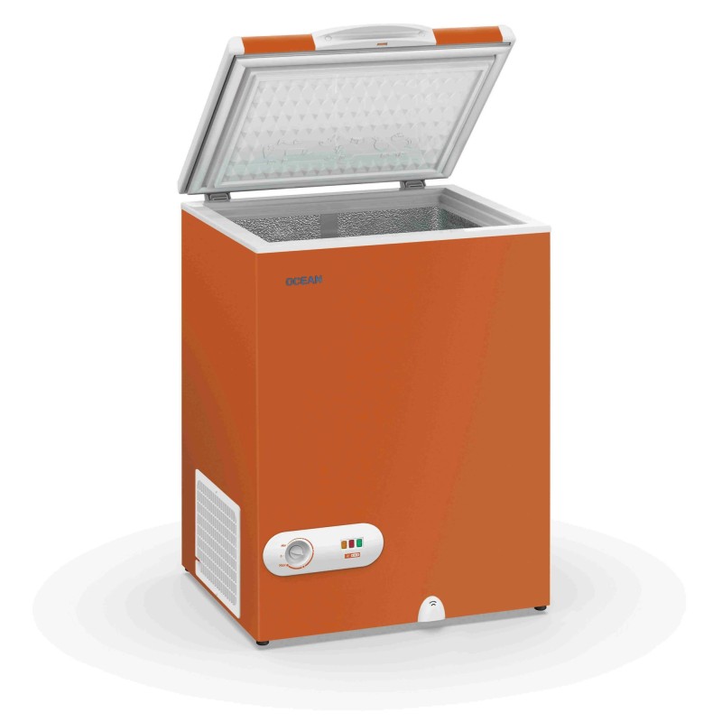 CONGÉLATEUR COFFRE 105L OCEAN NJ12TGO3 ORANGE