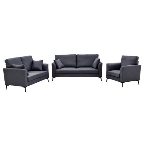 ENSEMBLE CANAPES 3+2+1 DARK GREY LV4533-30DG