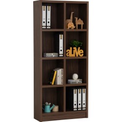 ETAGERE 8 COMPARTIMENT WALNUT 522021