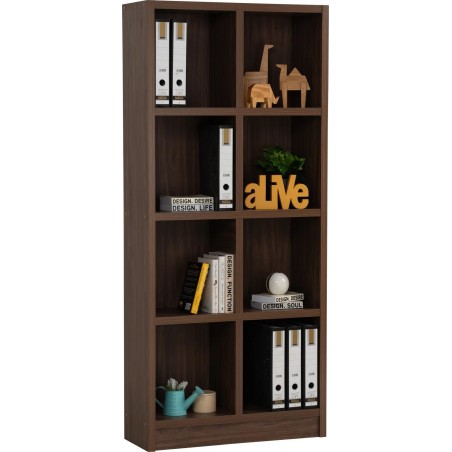 ETAGERE 8 COMPARTIMENT WALNUT 522021