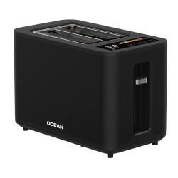 GRILLE PAIN 2 TRANCHES DIGITALE 900W NOIR - LIQUIDATION OCEAN OCTO9002DN
