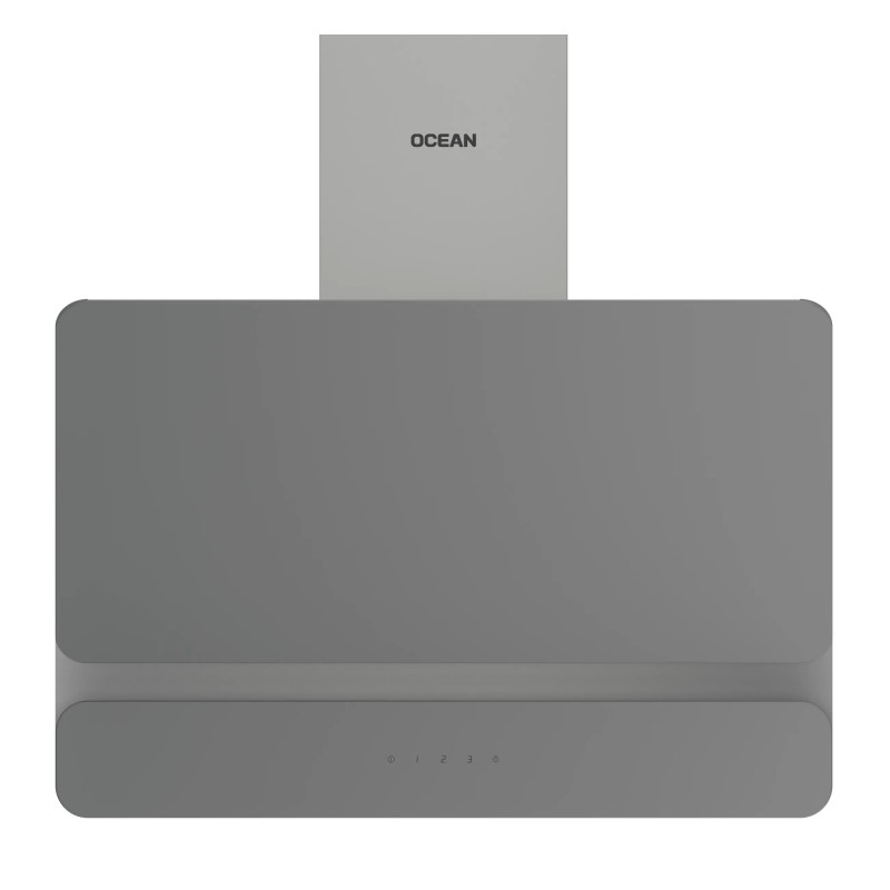 HOTTE MURALE DELUX 60CM VERRE GRIS OCEAN ODPCHR65GGTCFCE