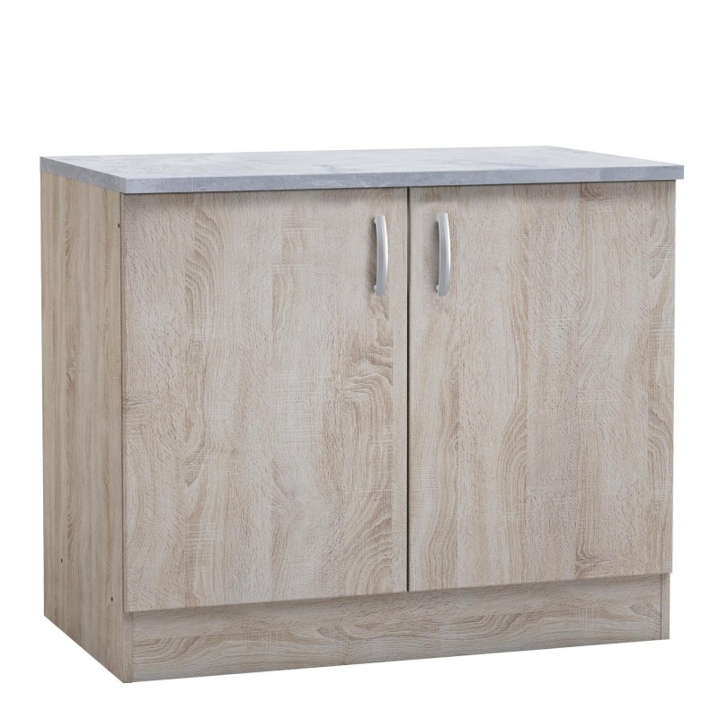 MEUBLE BAS 100/2PO PAPRIKA CHENE 249397