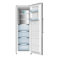 CONGELATEUR VERTICAL 260L EVC-265FW 4 TIRROIRS / 2 ETAGERES NET CLASS E NO FROST INOX